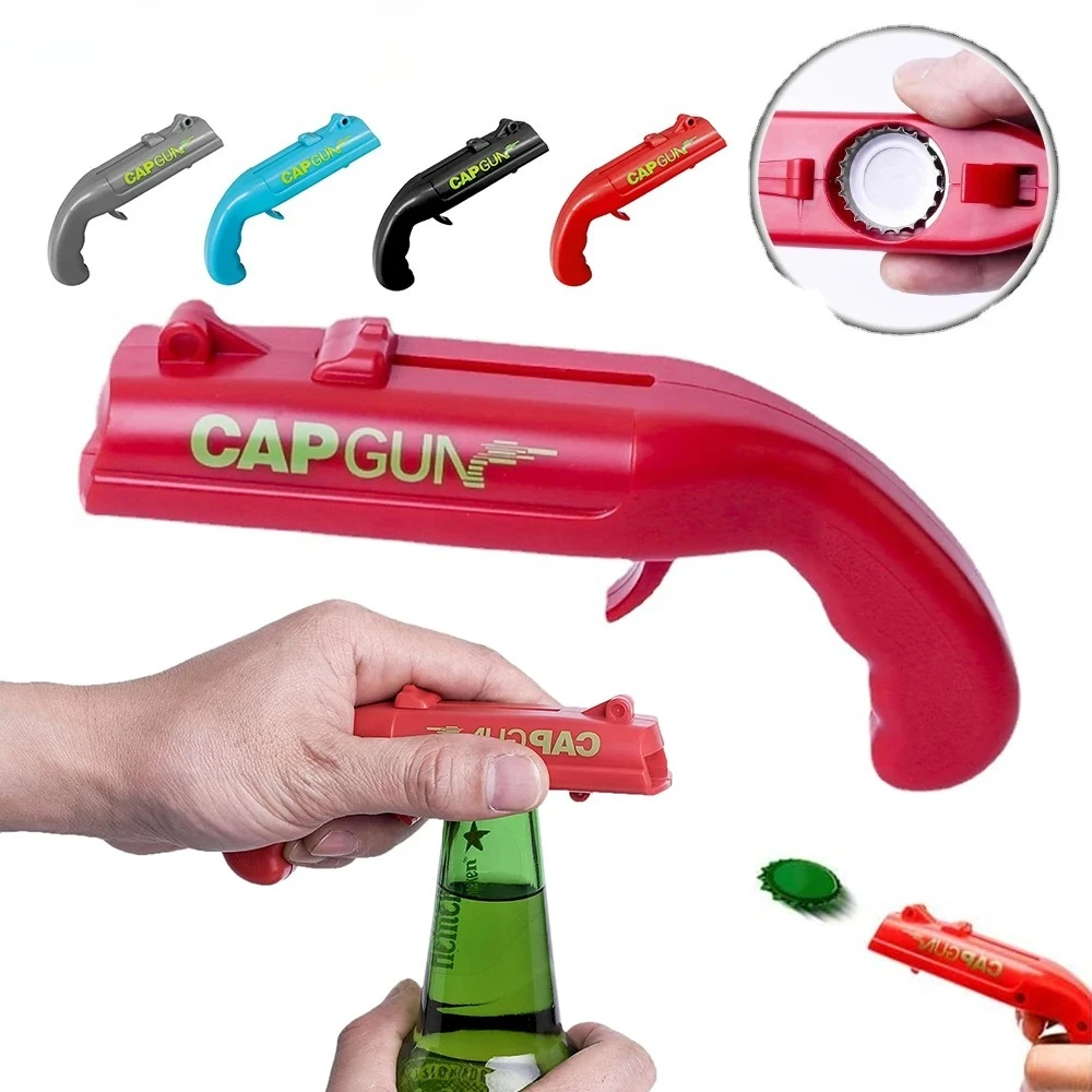 Kitchen Gadgets Novelty - Manyetik Tutucu Fırlatıcılı Eğlenceli Şişe Açacağı