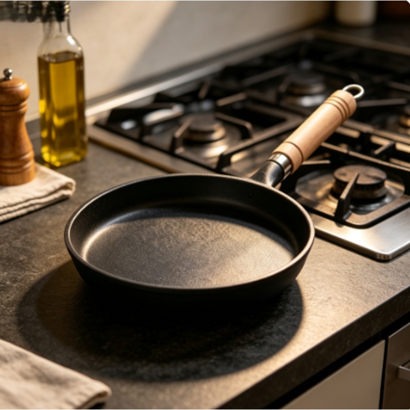 Cast Iron Skillet - 26cm Kaplamasız Dökme Demir Tava Yapışmaz
