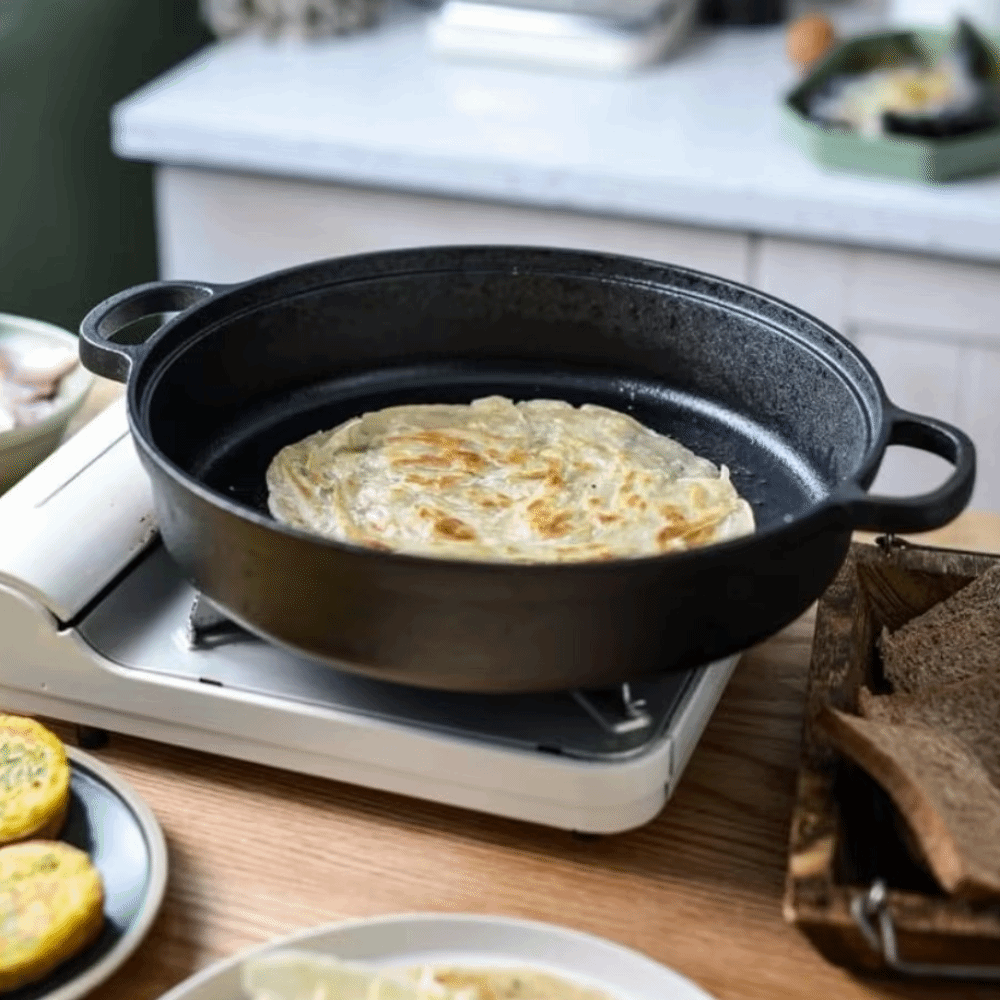 Cast Iron Skillet - Dayanıklı Yapışmaz Dökme Demir Tava Kaplamasız