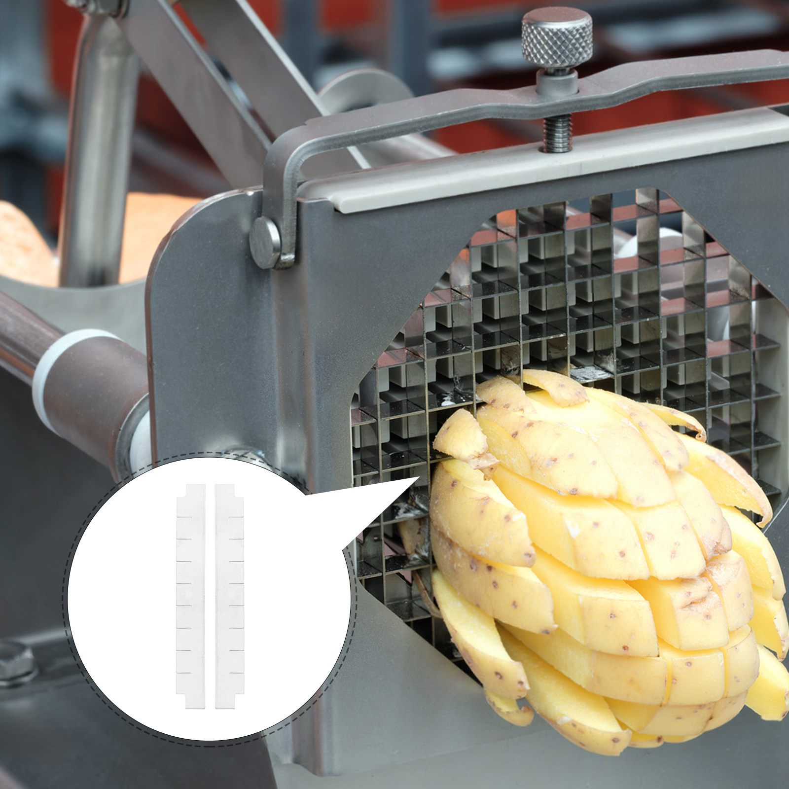 Vegetable Chopper - 20 Adet Ticari Paslanmaz Çelik Doğrayıcı