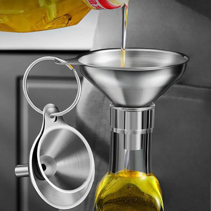 Kitchen Gadgets Latest - 3 adet Paslanmaz Çelik Mutfak Huni
