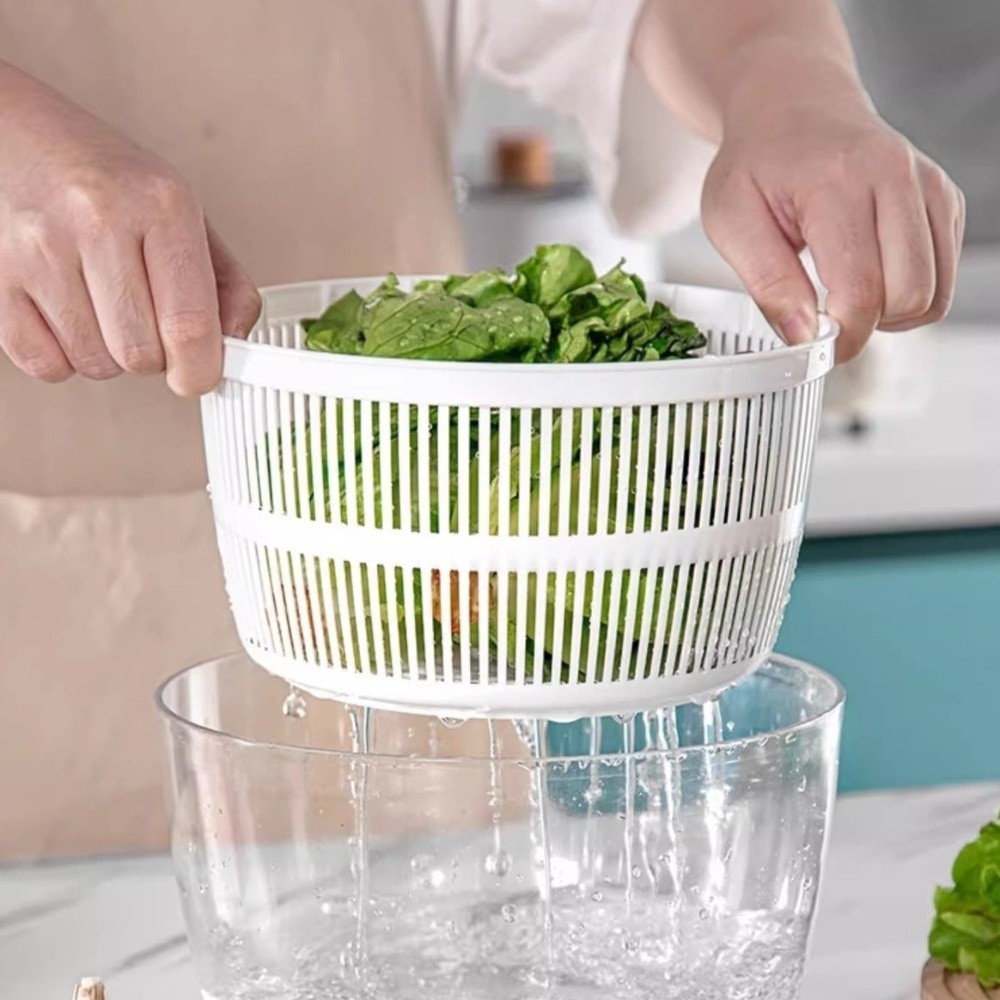Salad Spinner - 3 L Kapasiteli Sebze Salata Kurutucu,