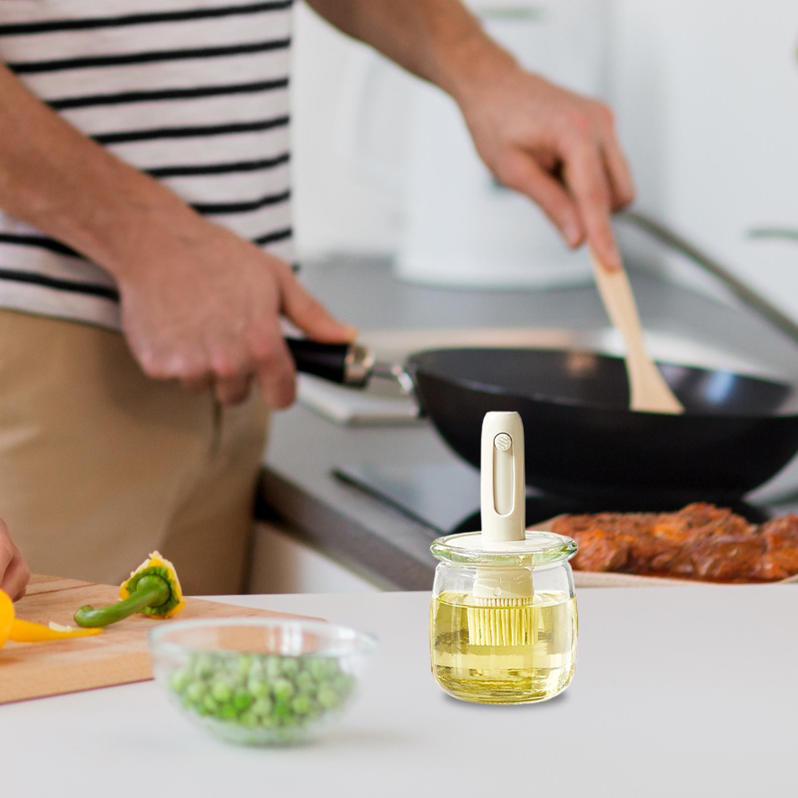 Kitchen Gadgets Dispenser Brush Holder - Yağ Dağıtıcı Mutfak Hafif Sirke Şişesi