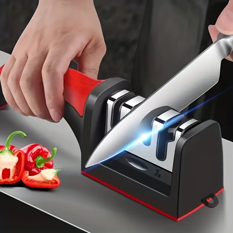 Kitchen Gadgets That Are Useful - Premium 4 Aşamalı Bıçak ve Makas