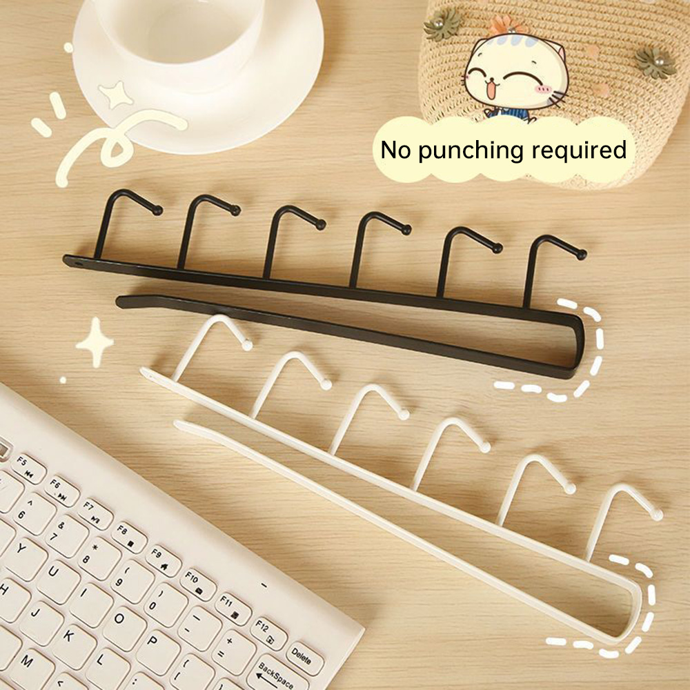 Kitchen Gadgets And Utensils - Deliksiz Dolap Altı Kupa Askısı 6