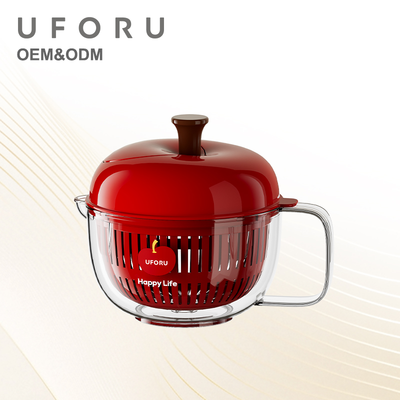 Salad Spinner - UFORU Elma Şeklinde Salata Kurutucu, Manuel