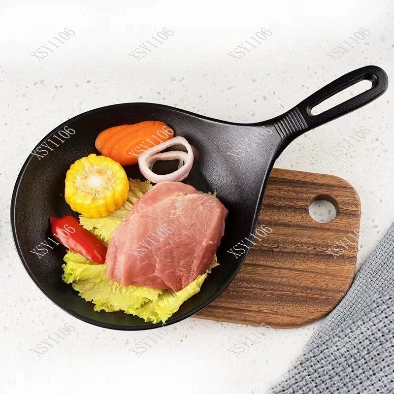 Cast Iron Skillet - Kaplamasız Dökme Demir Tava Uzun Saplı