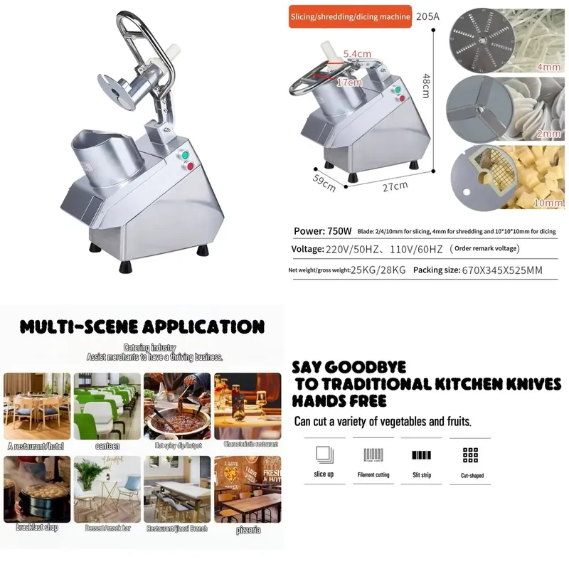 Vegetable Chopper - Ev ve Sebze İşleme Tesisi için