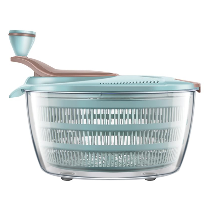 Salad Spinner - Çift Drenaj Delikli Marul Döndürücü, Yeşiller
