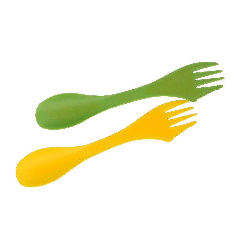 Kitchen Gadgets And Utensils - Çok fonksiyonlu Kamp Spork Çatal Çatal