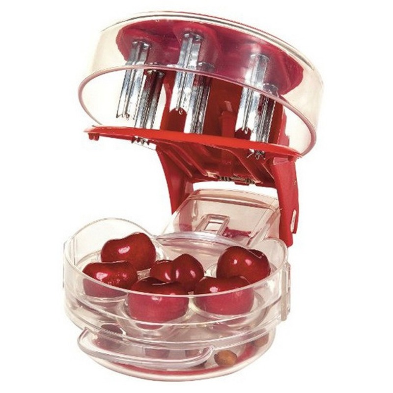 Kitchen Gadgets Novelty - 6 Delikli Kiraz Çekirdek Çıkarıcı, Kaplı