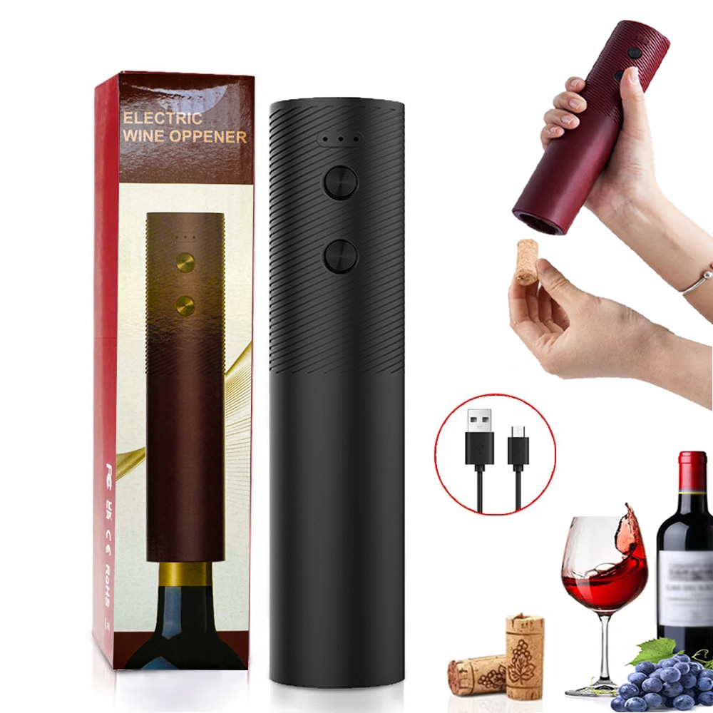 Kitchen Gadgets Latest - Elektrikli Şarap Şişe Açacağı Otomatik Kırmızı