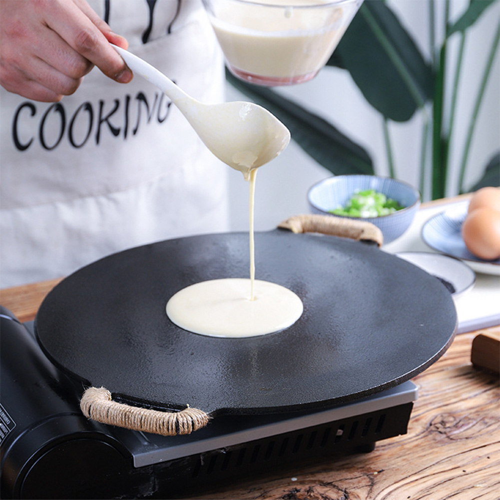 Cast Iron Skillet - 10.2/11/11.8/12.6/13.4 İnç Barbekü Izgara Kaplamalı Kızartma