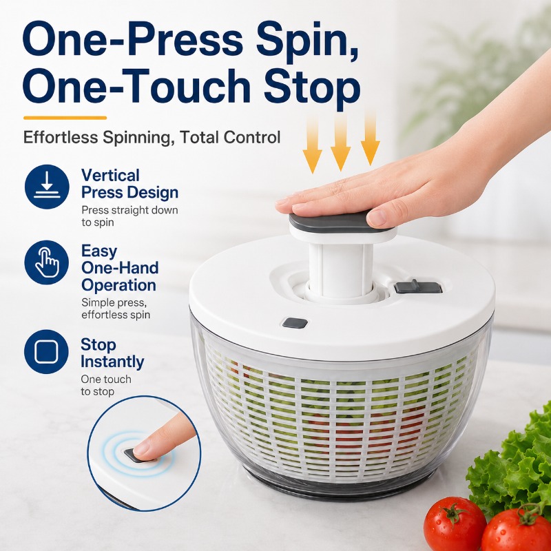 Büyük 6L Salata Kurutucu, Manu - Salad Spinner incelemesi ve fiyatı