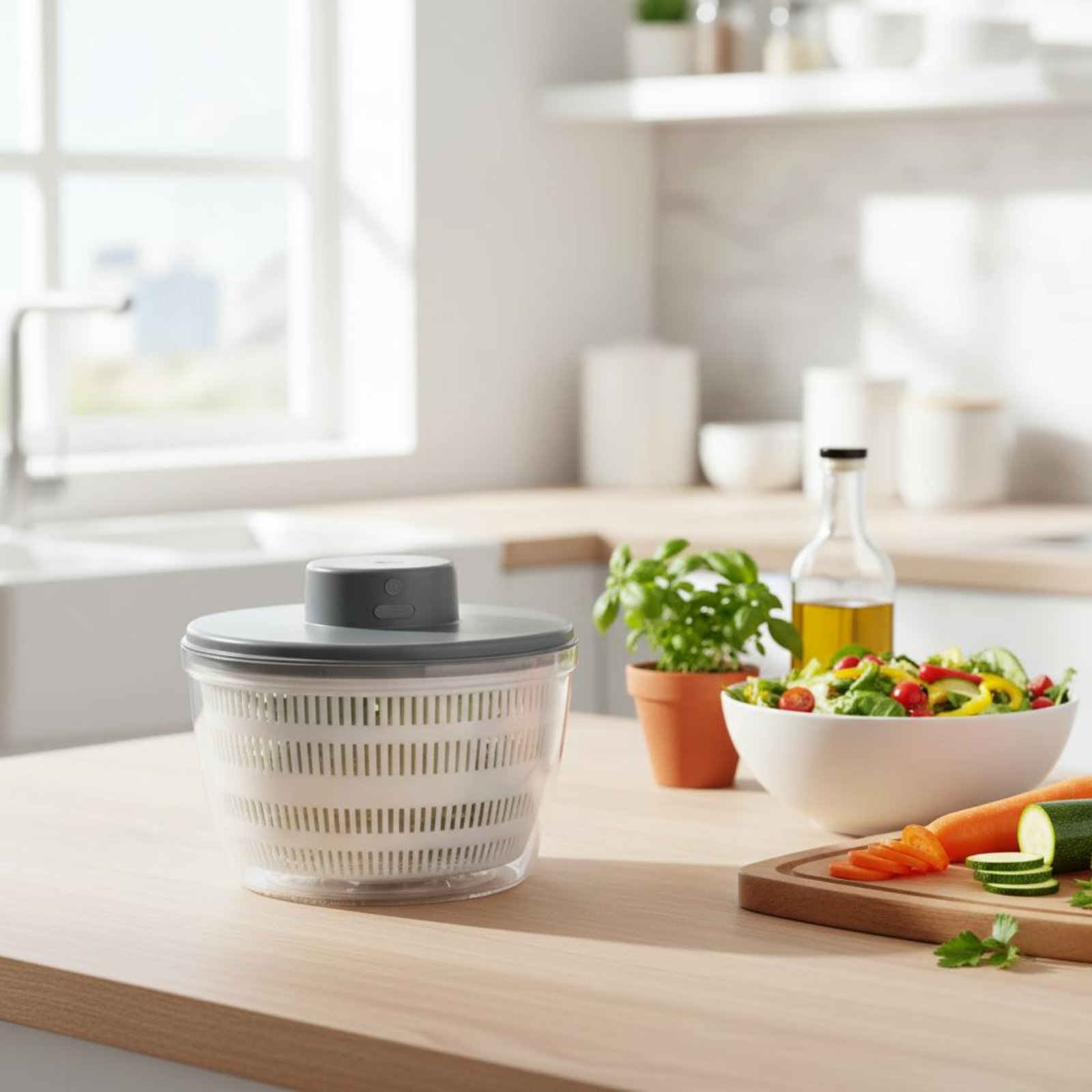 Elektrikli Salata Kurutucu Çok - Salad Spinner incelemesi ve fiyatı