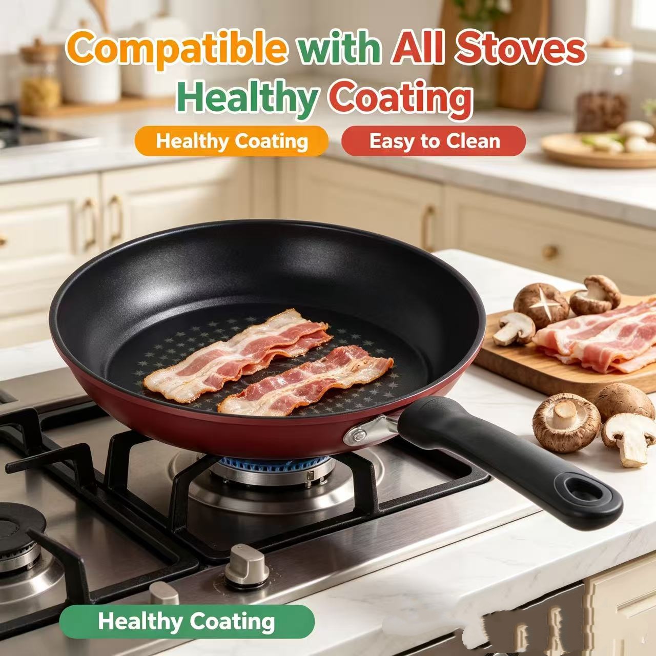 Premium Granit Yapışmaz Tava,  - Cast Iron Skillet incelemesi ve fiyatı