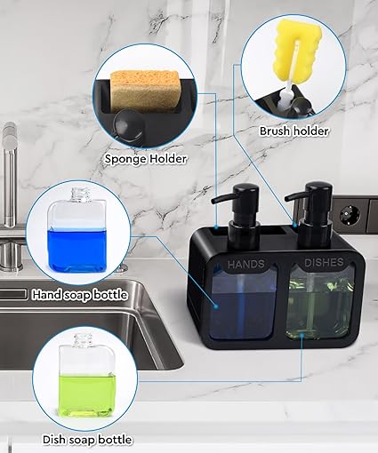 Mutfak El Sabunu ve Bulaşık De - Kitchen Gadgets Dispenser Brush Holder incelemesi ve fiyatı