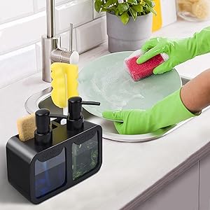 Mutfak El Sabunu ve Bulaşık De - Kitchen Gadgets Dispenser Brush Holder incelemesi ve fiyatı