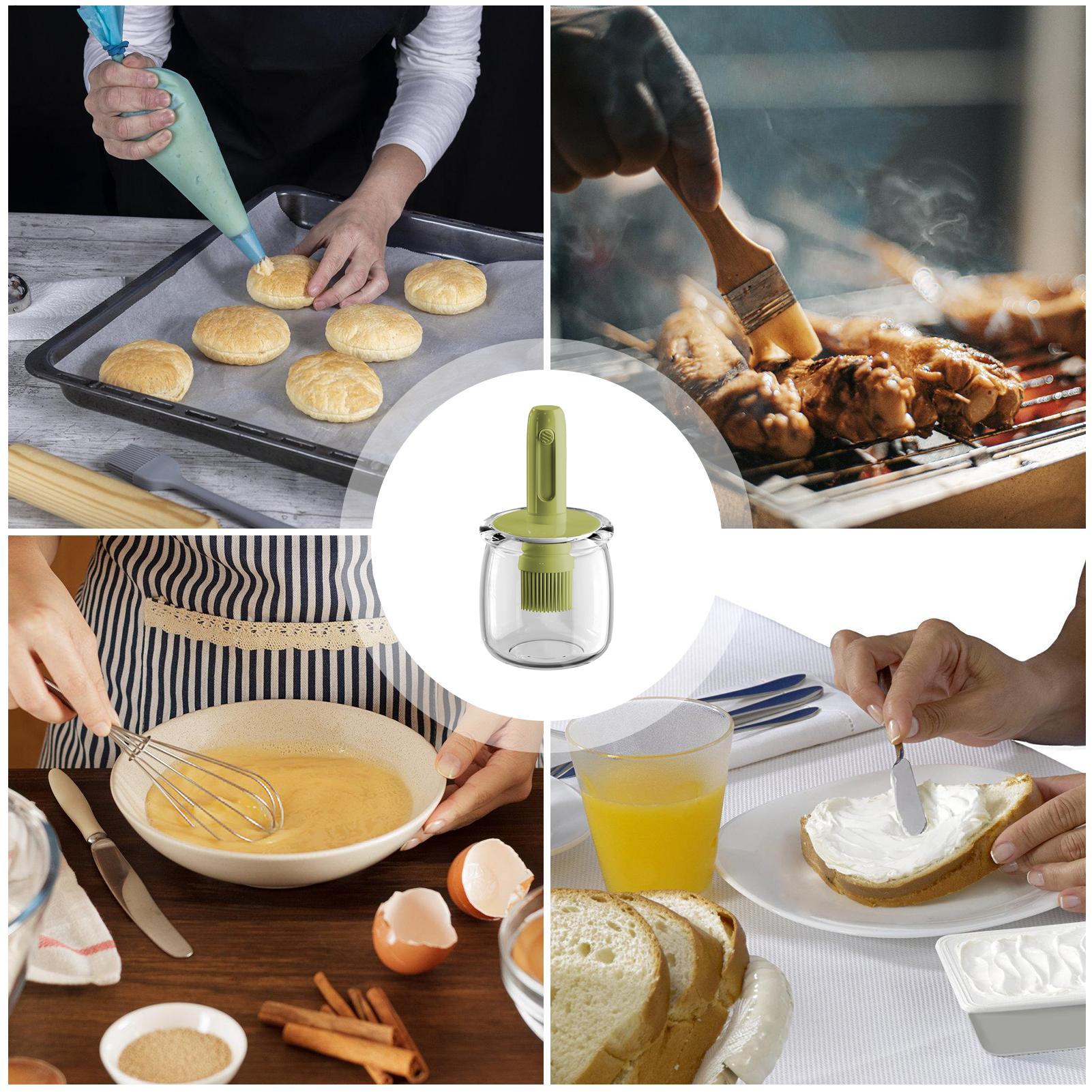 Yağ Dağıtıcı Silikon Sos Şişes - Kitchen Gadgets Dispenser Brush Holder incelemesi ve fiyatı