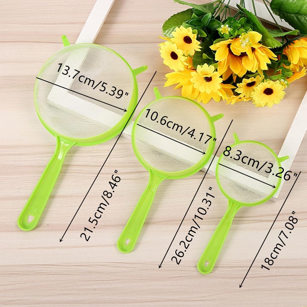 3'lü Paket İnce Gözenekli Süzg - Kitchen Gadgets And Utensils incelemesi ve fiyatı